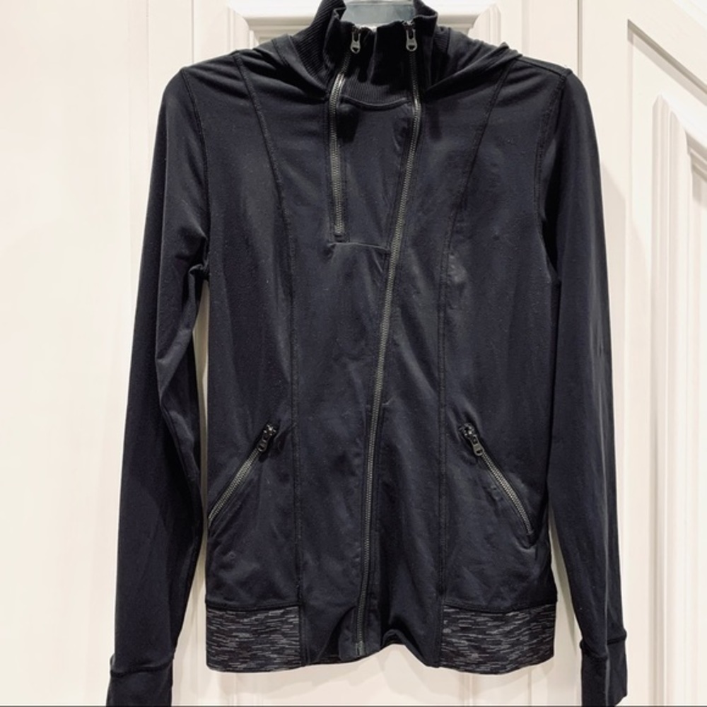 Lucy Black Athletic Nylon Sport Jacket‎ S